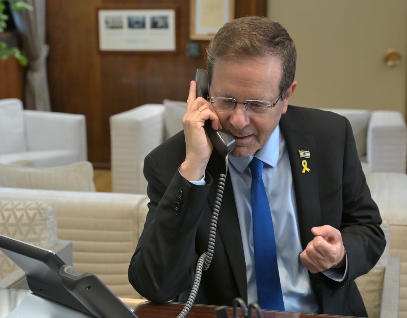 הנשיא שוחח עם האברך