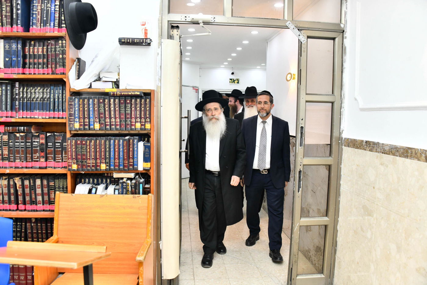 הגר"ש שטיינמן בשיחה בישיבת 'שיח יצחק'