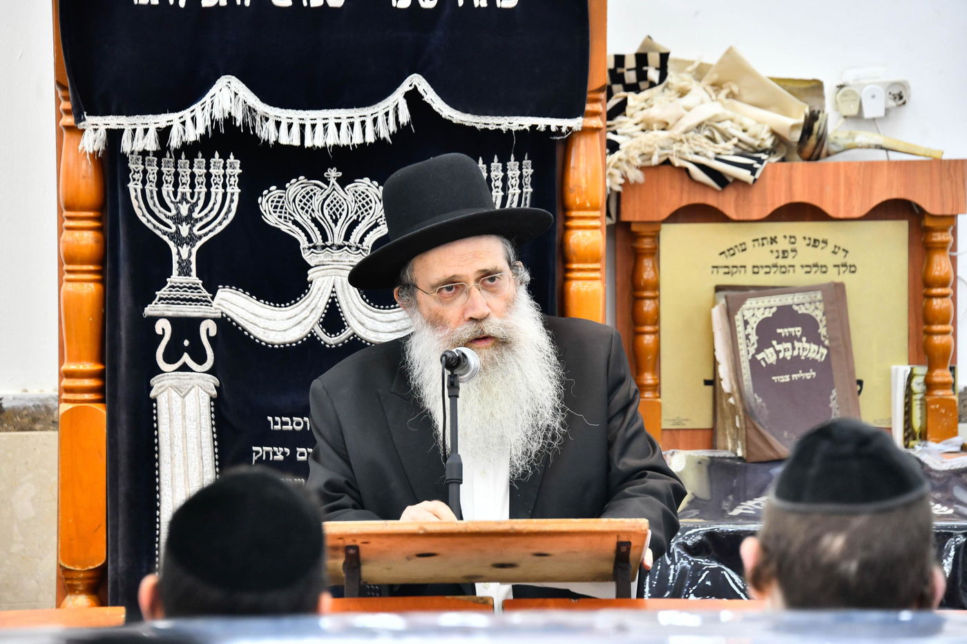 הגר"ש שטיינמן בשיחה בישיבת 'שיח יצחק'