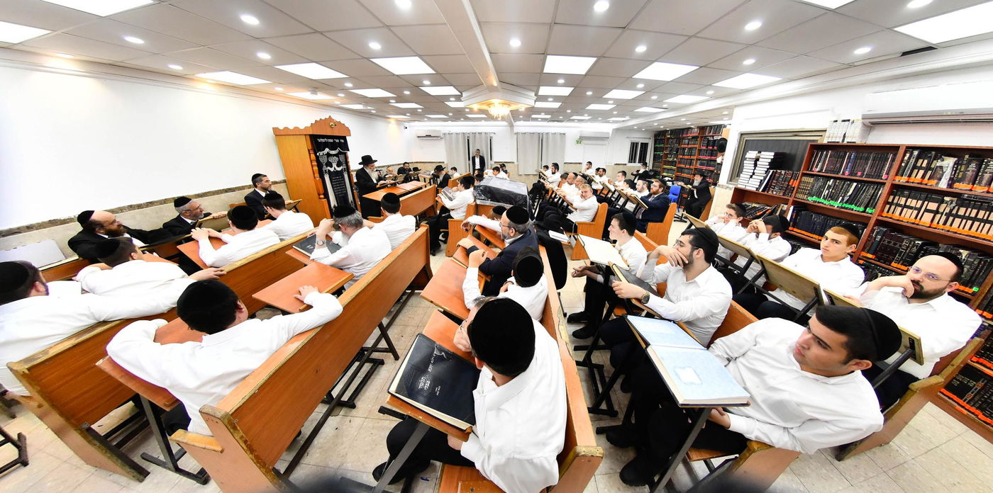 הגר"ש שטיינמן בשיחה בישיבת 'שיח יצחק'