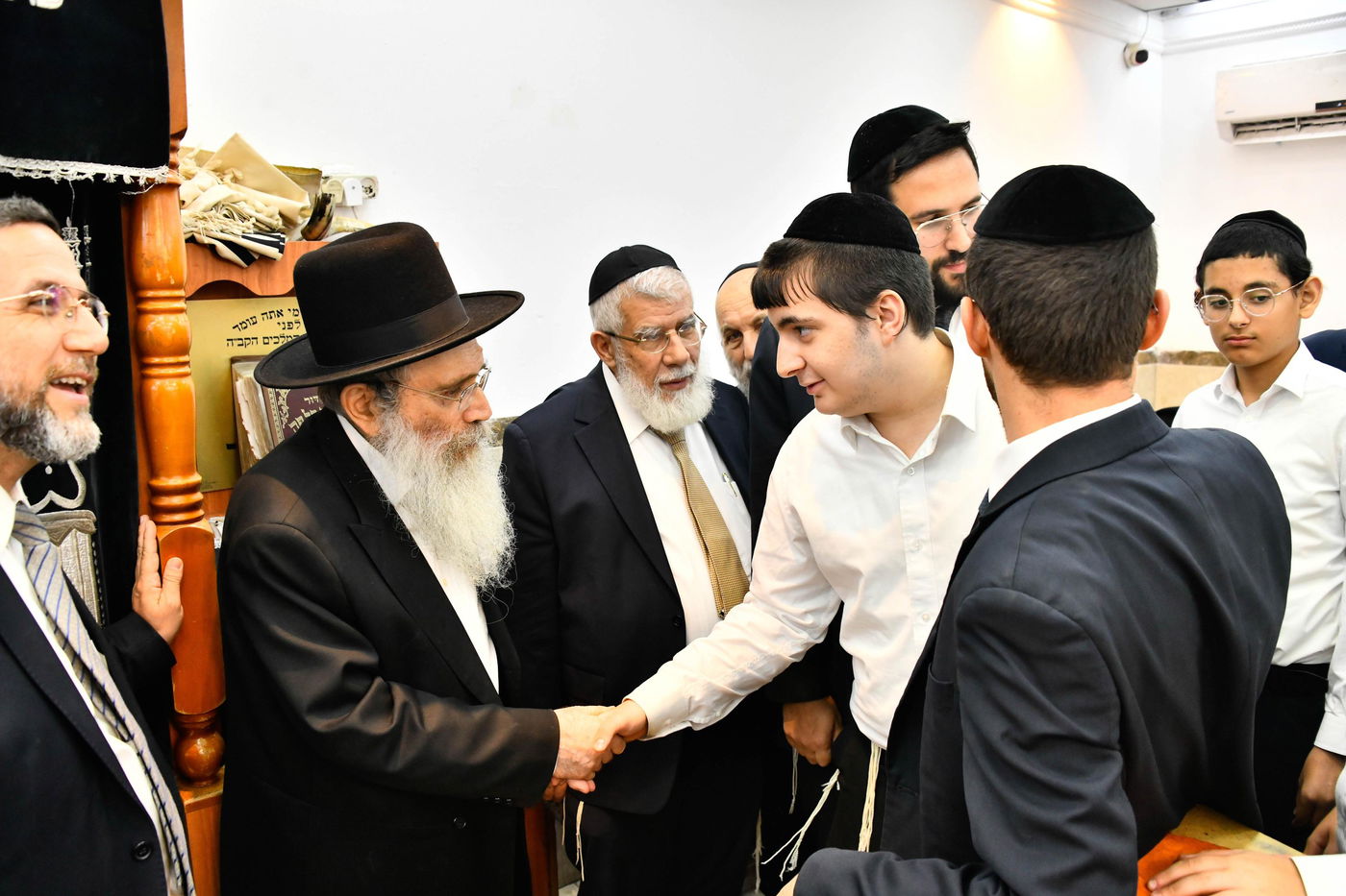 הגר"ש שטיינמן בשיחה בישיבת 'שיח יצחק'