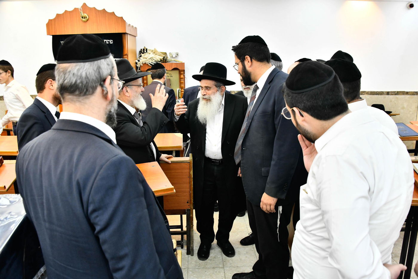 הגר"ש שטיינמן בשיחה בישיבת 'שיח יצחק'