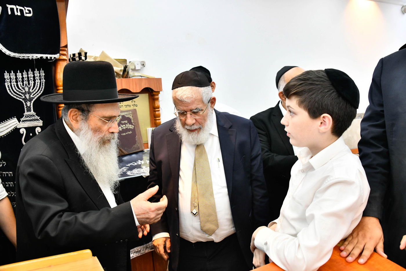 הגר"ש שטיינמן בשיחה בישיבת 'שיח יצחק'