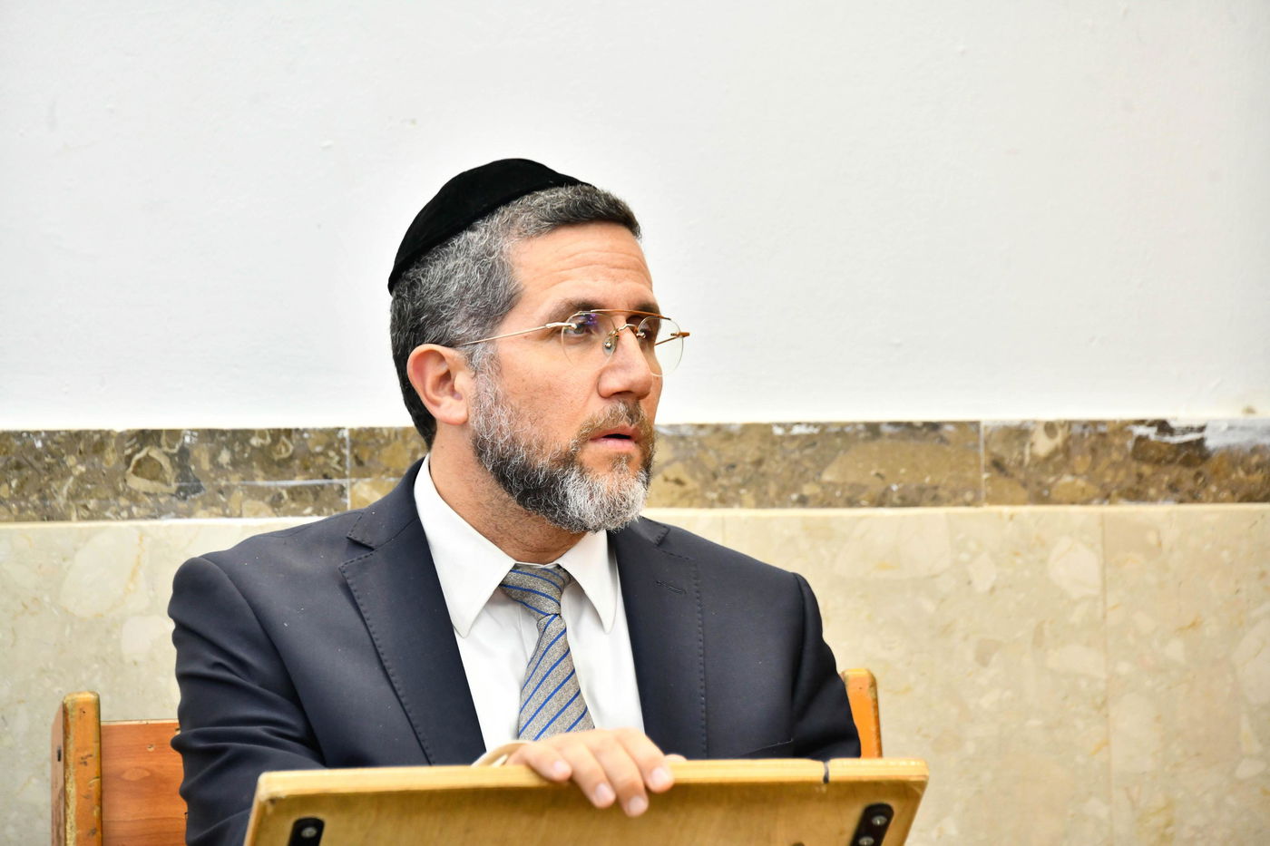 הגר"ש שטיינמן בשיחה בישיבת 'שיח יצחק'