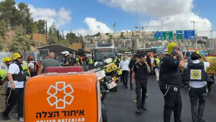 זירת הפיגוע בצומת רמות