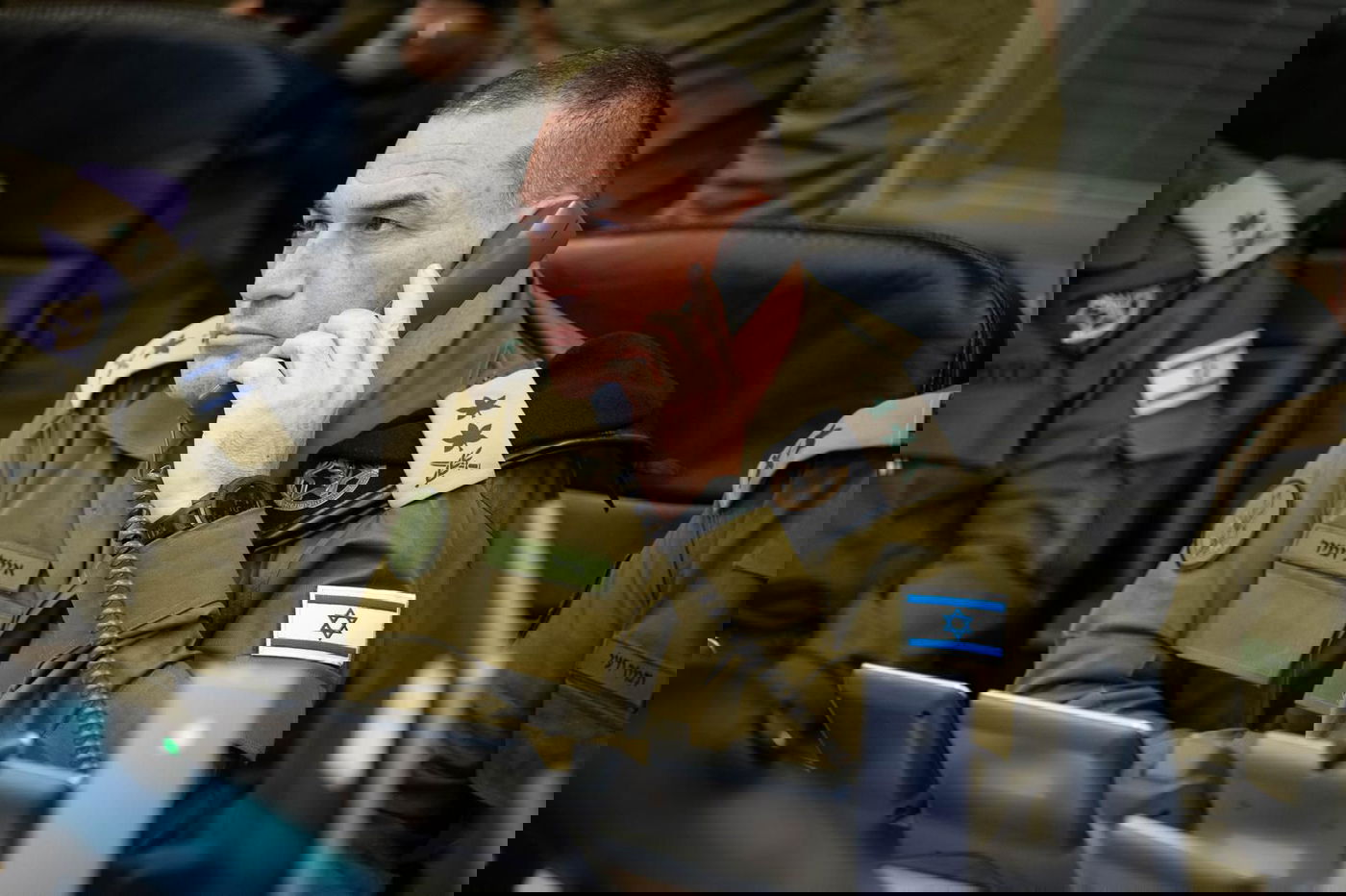 הרמטכ"ל בבור דקות לפני התקיפה