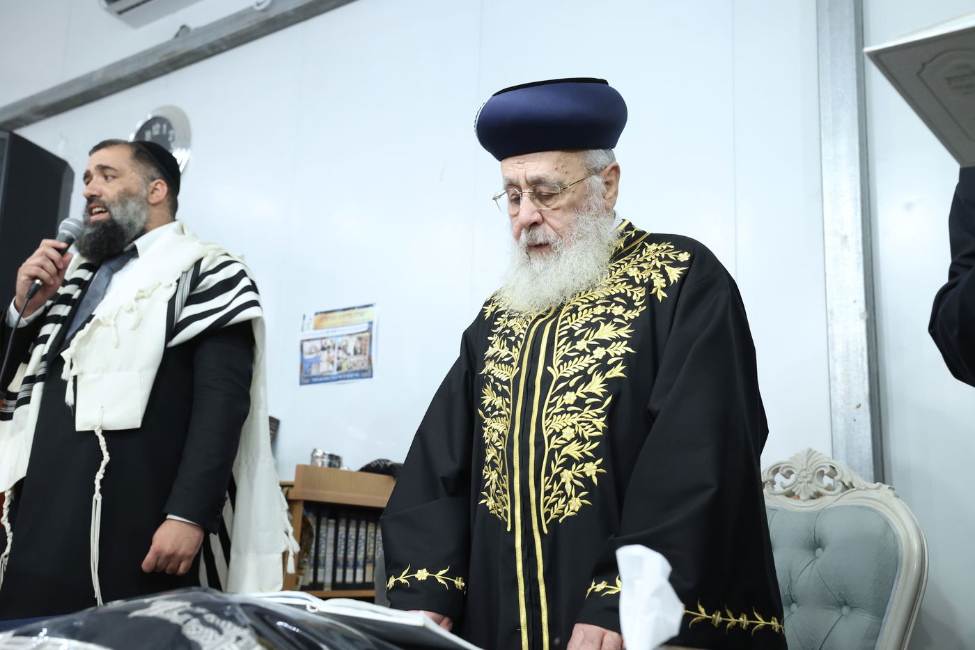 הראשל"צ הגאון רבי יצחק יוסף בסליחות בבית הכנסת "מגן אברהם"