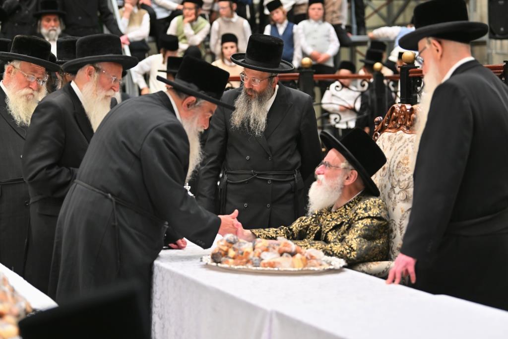 מעמד קבלת פנים להאדמו"ר מויזניץ