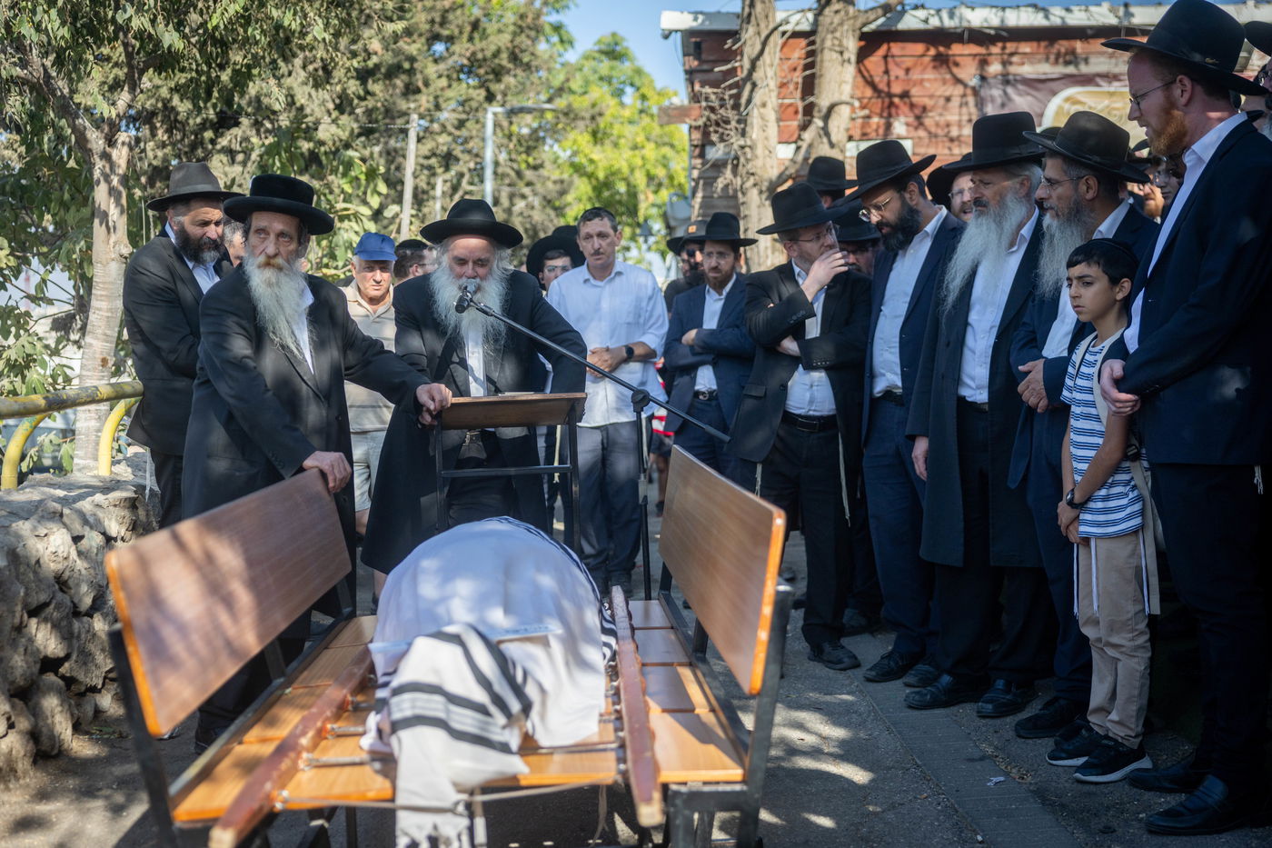 הלווית הרב מרדכי שטיינצג הי"ד שנרצח בפיגוע בצומת רמות