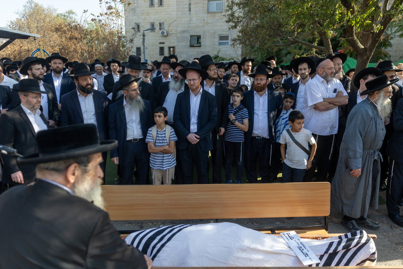 הלווית הרב מרדכי שטיינצג הי"ד שנרצח בפיגוע בצומת רמות