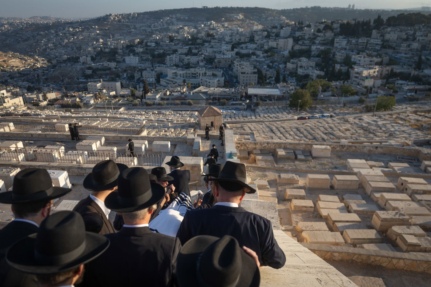 הלווית הרב מרדכי שטיינצג הי"ד שנרצח בפיגוע בצומת רמות