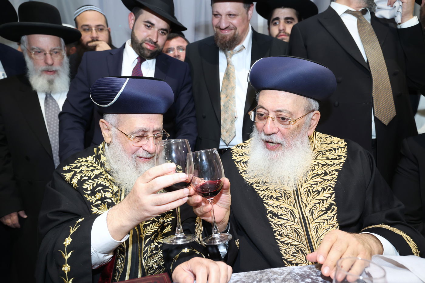 שמחת נישואי נכדתם של הראשל"צ הגרש"מ עמאר, והגרב"צ מוצפי 