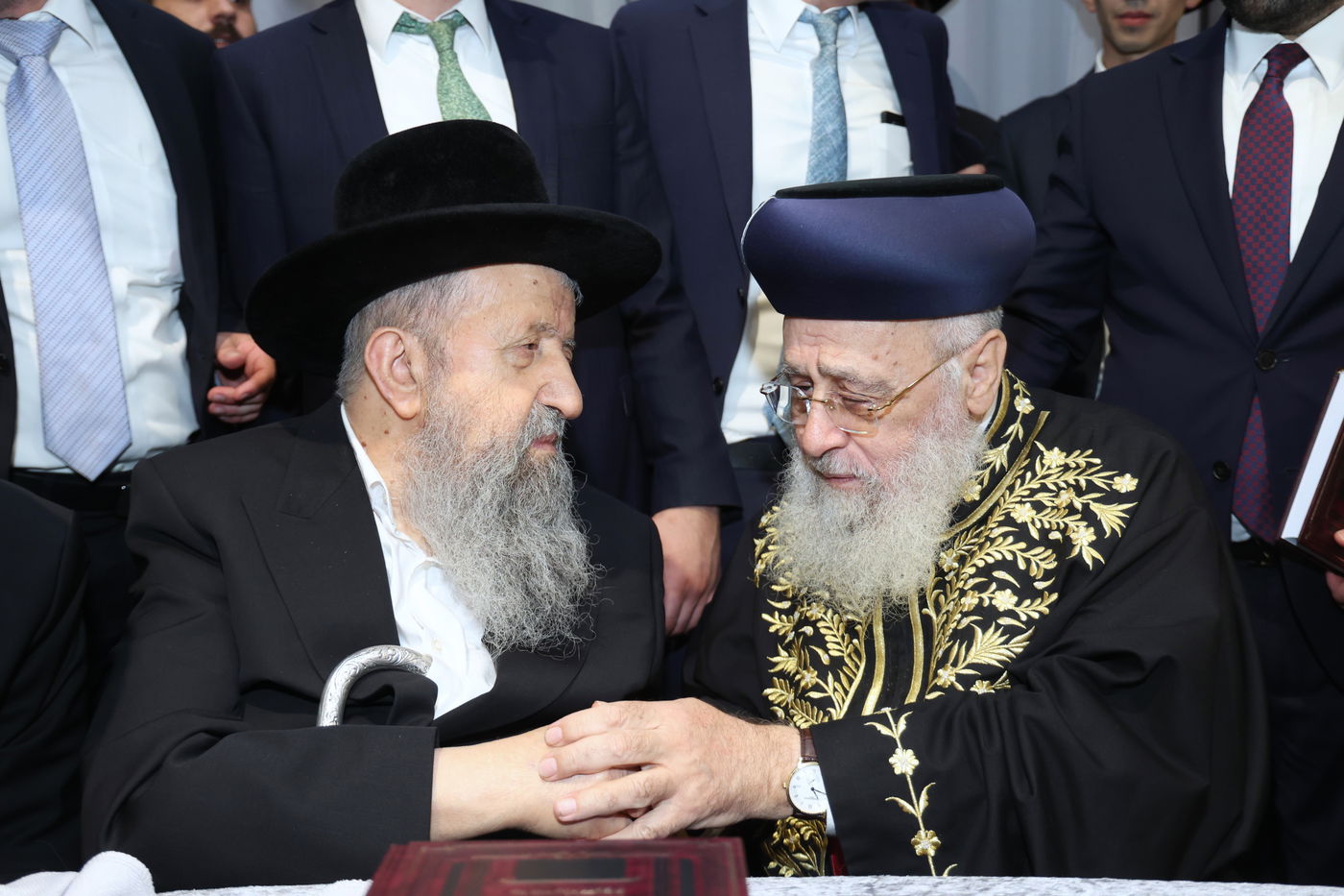 שמחת נישואי נכדתם של הראשל"צ הגרש"מ עמאר, והגרב"צ מוצפי 