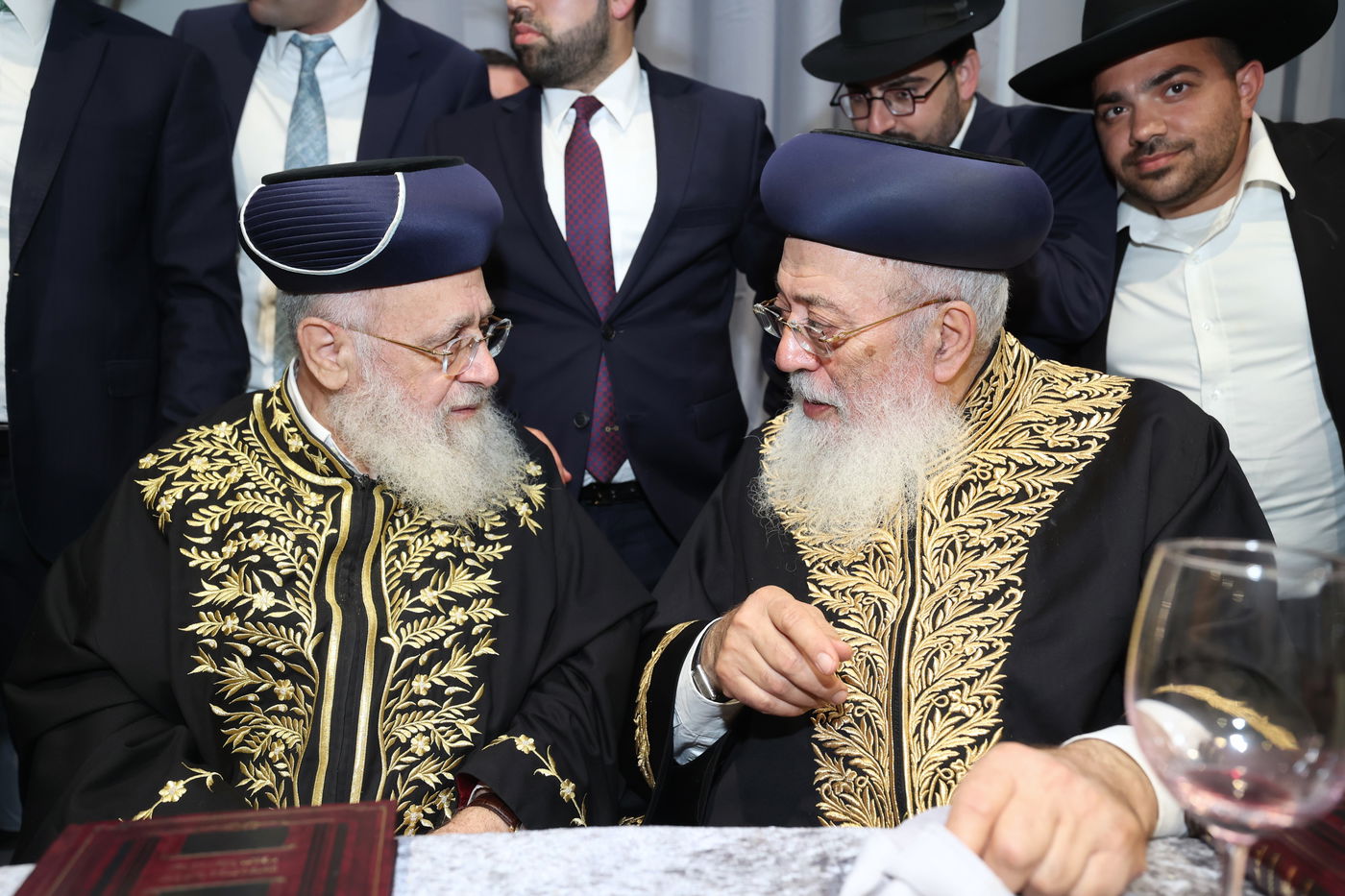 שמחת נישואי נכדתם של הראשל"צ הגרש"מ עמאר, והגרב"צ מוצפי 