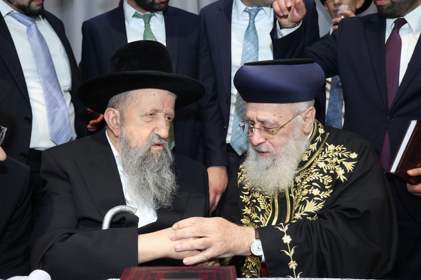 שמחת נישואי נכדתם של הראשל"צ הגרש"מ עמאר, והגרב"צ מוצפי 