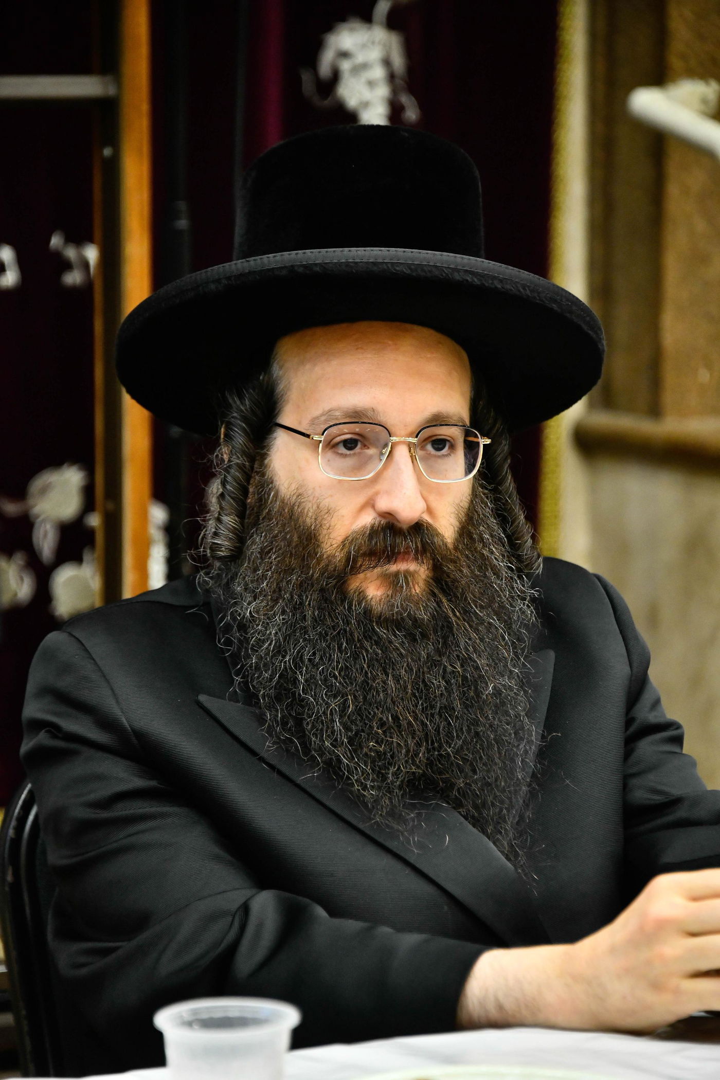 הרה"צ רבי חיים שלום הלברשטאם בביקור בישיבת באבוב בבת ים