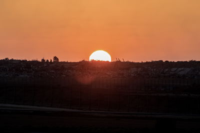 שקיעה מעל רצועת עזה