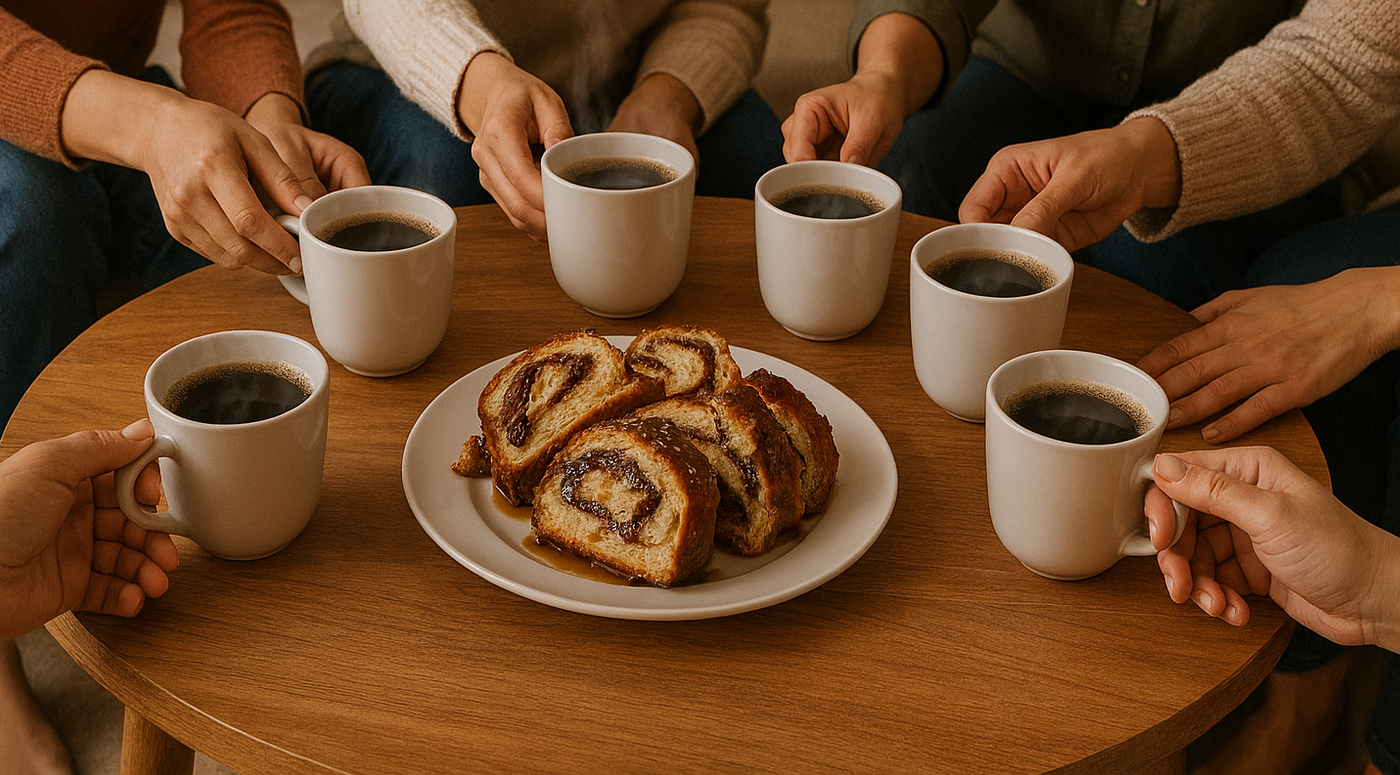 נשים מוצאות רגע שקט להתכנס יחד