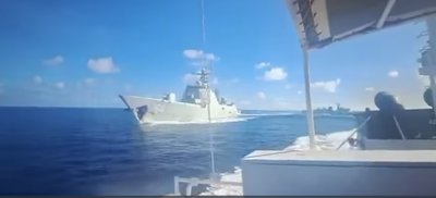 ספינת מלחמה סינית מאיימת על ספינה מהפיליפינים בריף סקרבורו