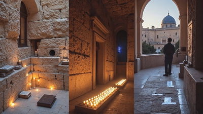  בכותל הקטן, סמוך למקום קודש הקודשים. במערת המכפלה, מקום תפילתם של האבות הקדושים. בציונו של התנא האלוקי, הרשב"י במירון.