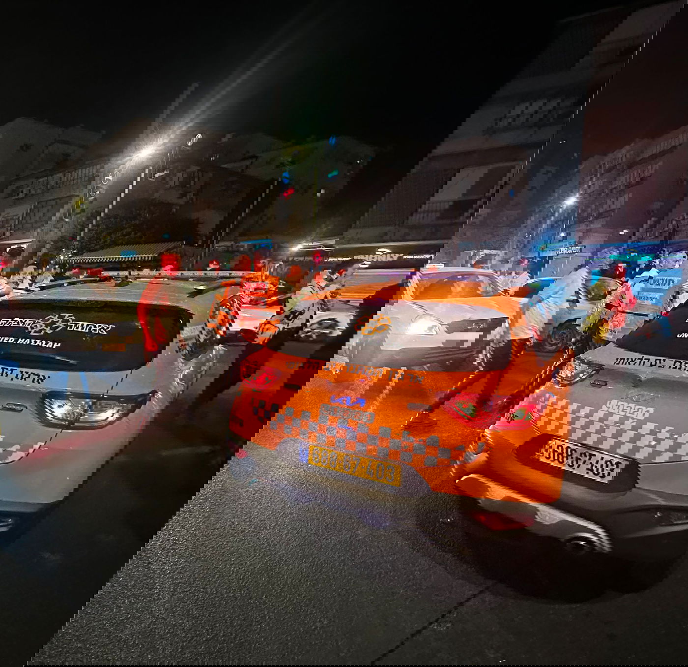 זירת התאונה בבני ברק