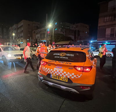 זירת התאונה בבני ברק