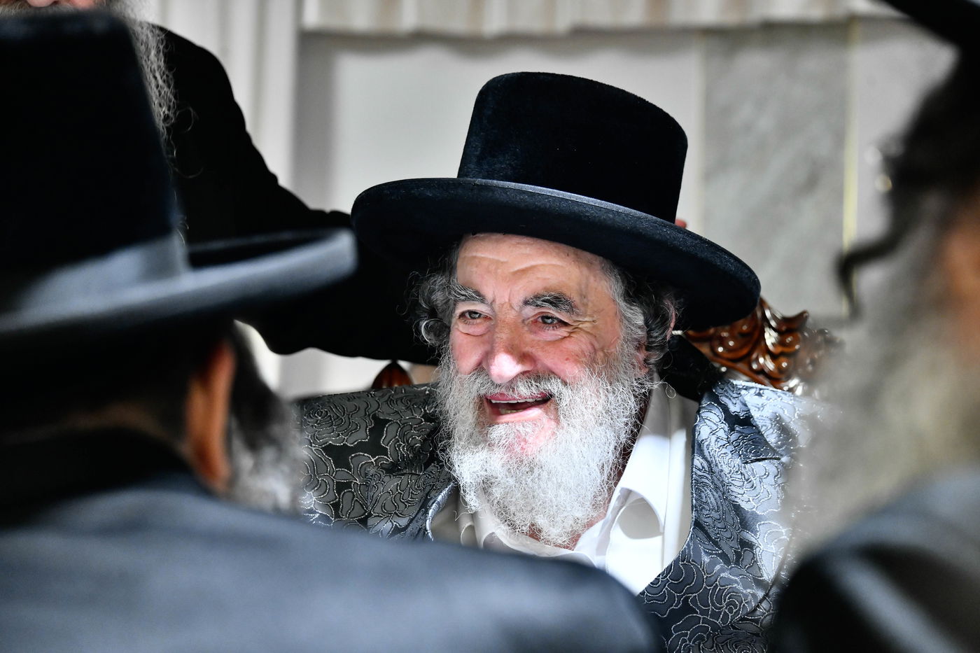 האדמו"ר מויז'ניץ בקבלת קהל לפני הימים הנוראים