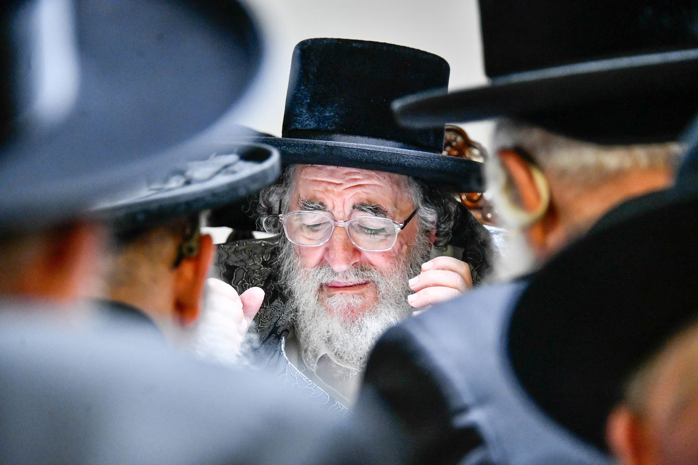 האדמו"ר מויז'ניץ בקבלת קהל לפני הימים הנוראים