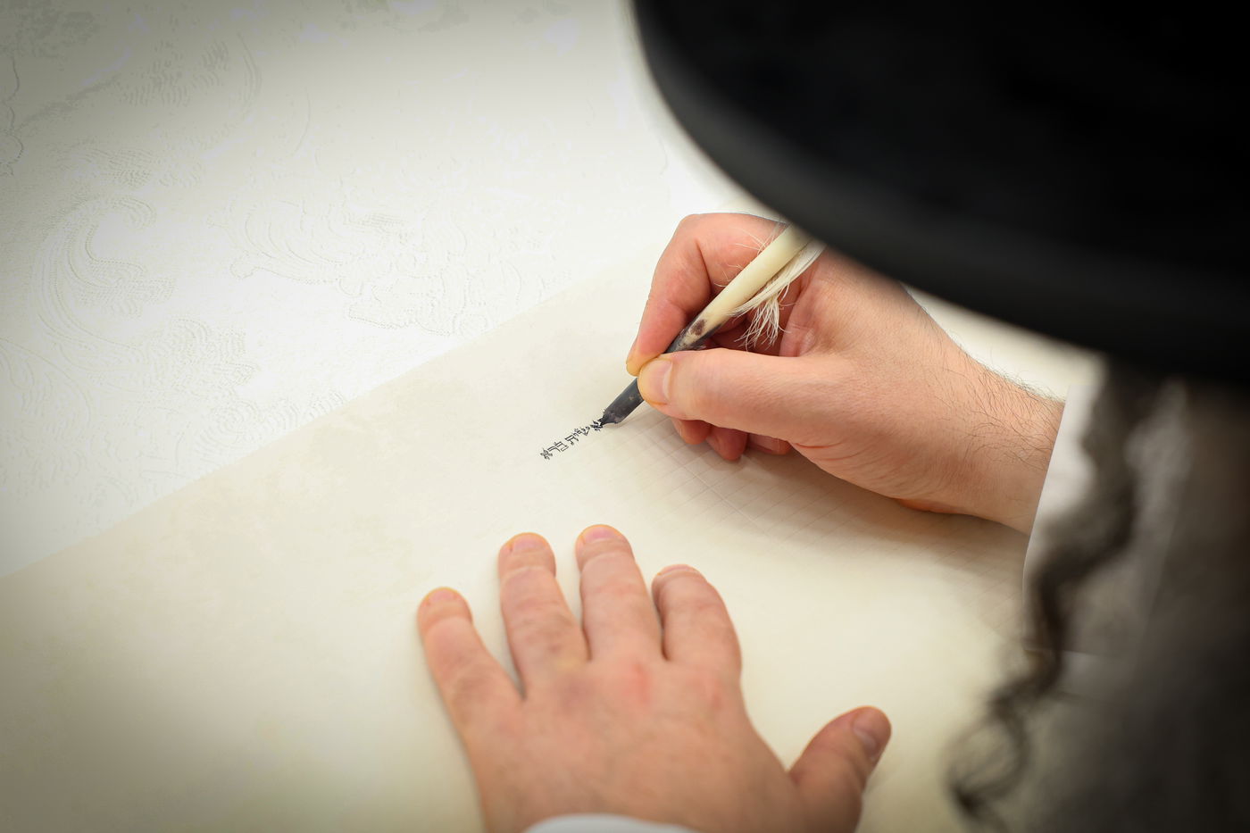 מעמד תחילת כתיבת ס"ת לישיבת מהרי"ט