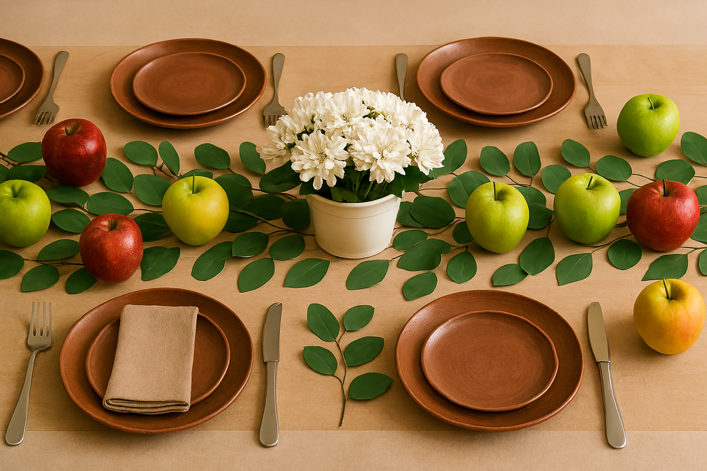 סידור שולחן – טבעי וחמים