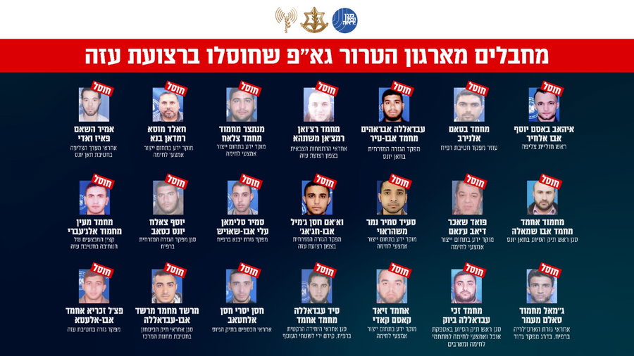 "מאות חוסלו" | צה"ל חושף את רשימת רבי המרצחים שחוסלו השנה