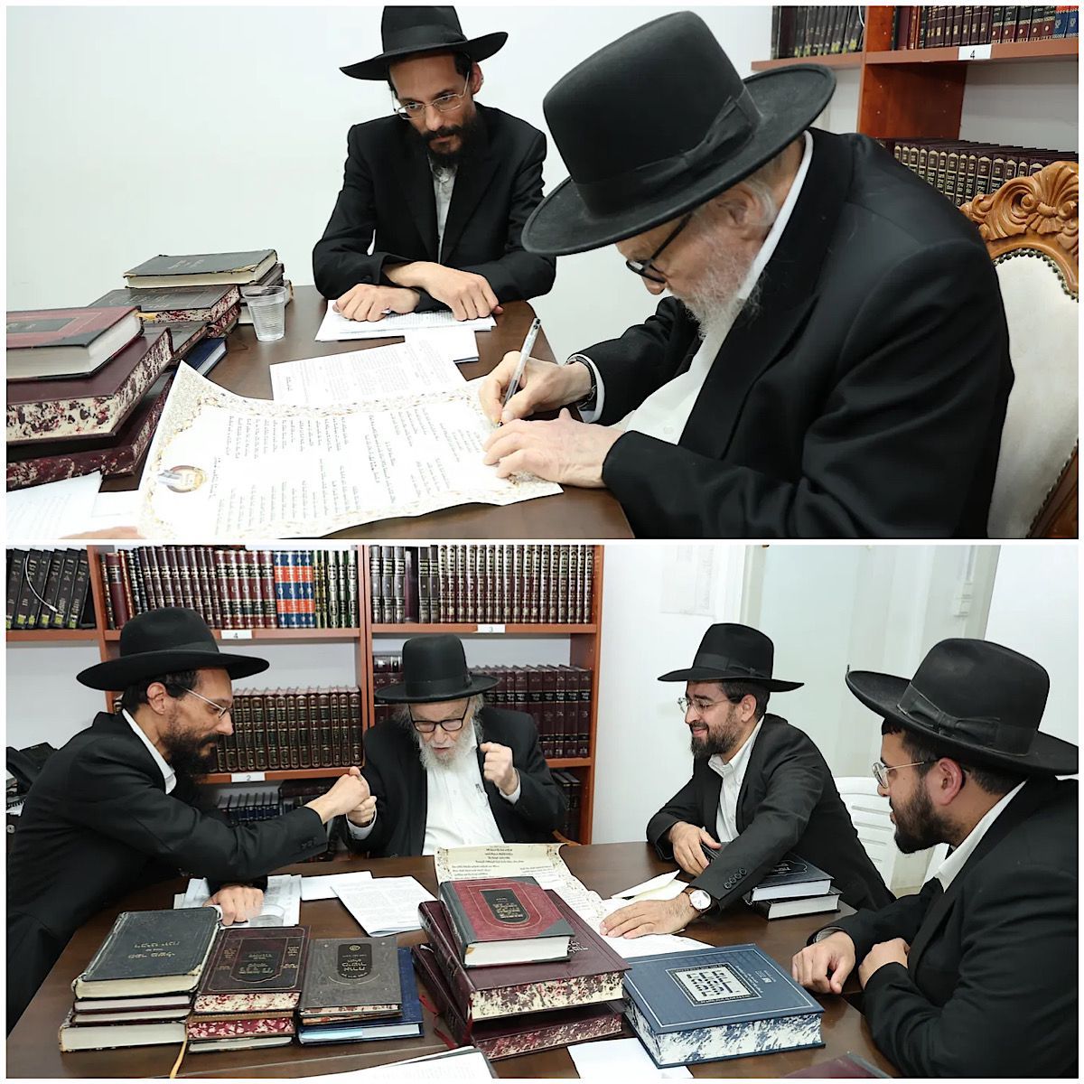 מעמד הכתרת הגר"י משדי לרב קהילת "היכל השם" פרדס כץ