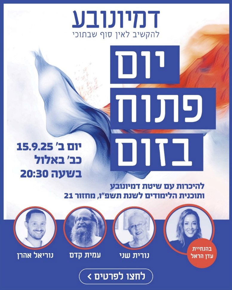 הערב זה קורה: יום פתוח ייחודי להכרת שיטת דמיון נובע בהנחיית עדן הראל