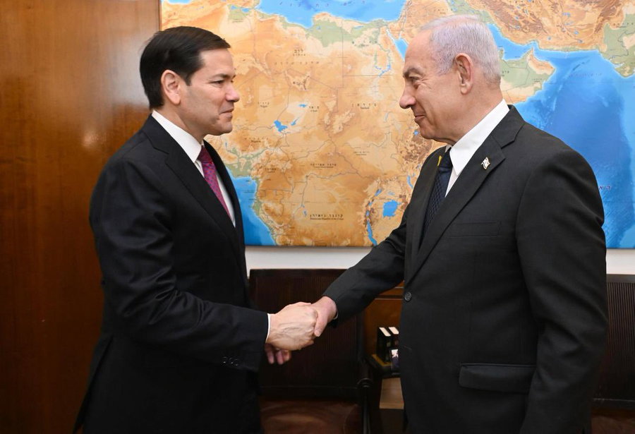 מרקו רוביו ונתניהו הבוקר