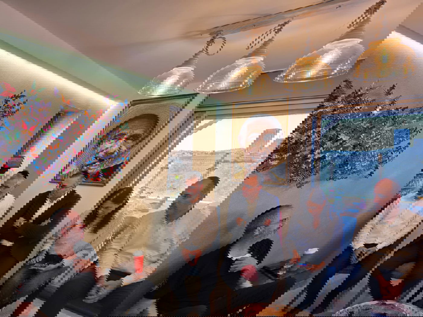 ניחום אבלים אצל נשיא איחוד הצלה אלי ביר