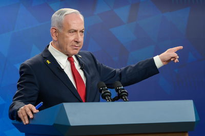 נתניהו במסיבת העיתונאים