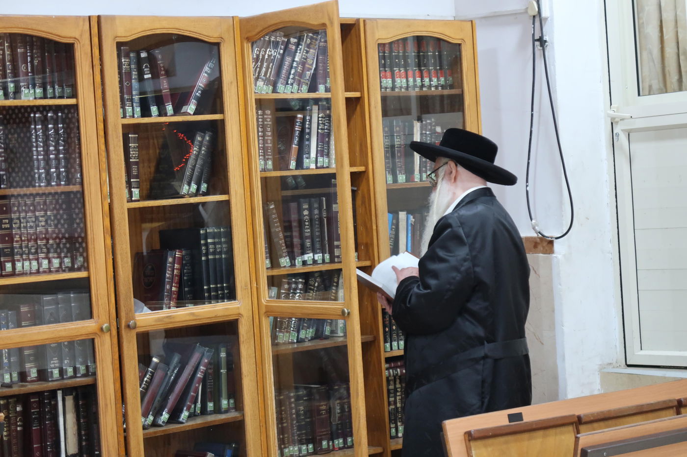 האדמו"ר מצאנז בקבלת קהל לקראת ימי הרחמים והסליחות