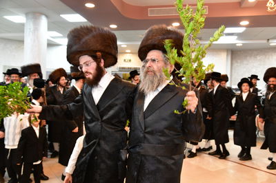 שמחת נישואי בן אב"ד מירון עם נכדת האדמו"ר מלעלוב ניקלשבורג