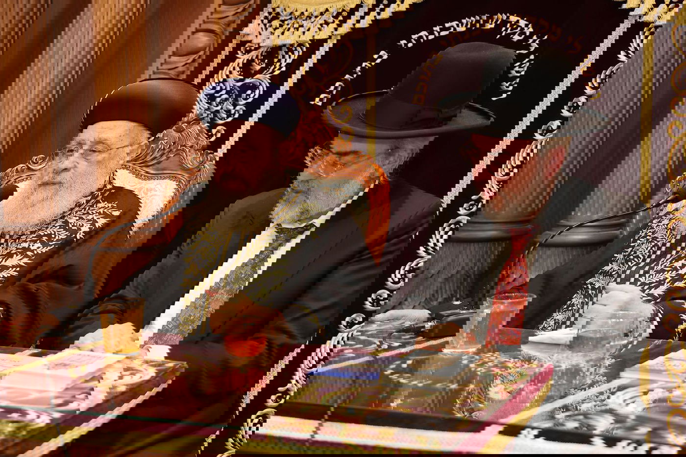 הראשל"צ הגר"י יוסף בחנוכת הבית בהיכל מרן