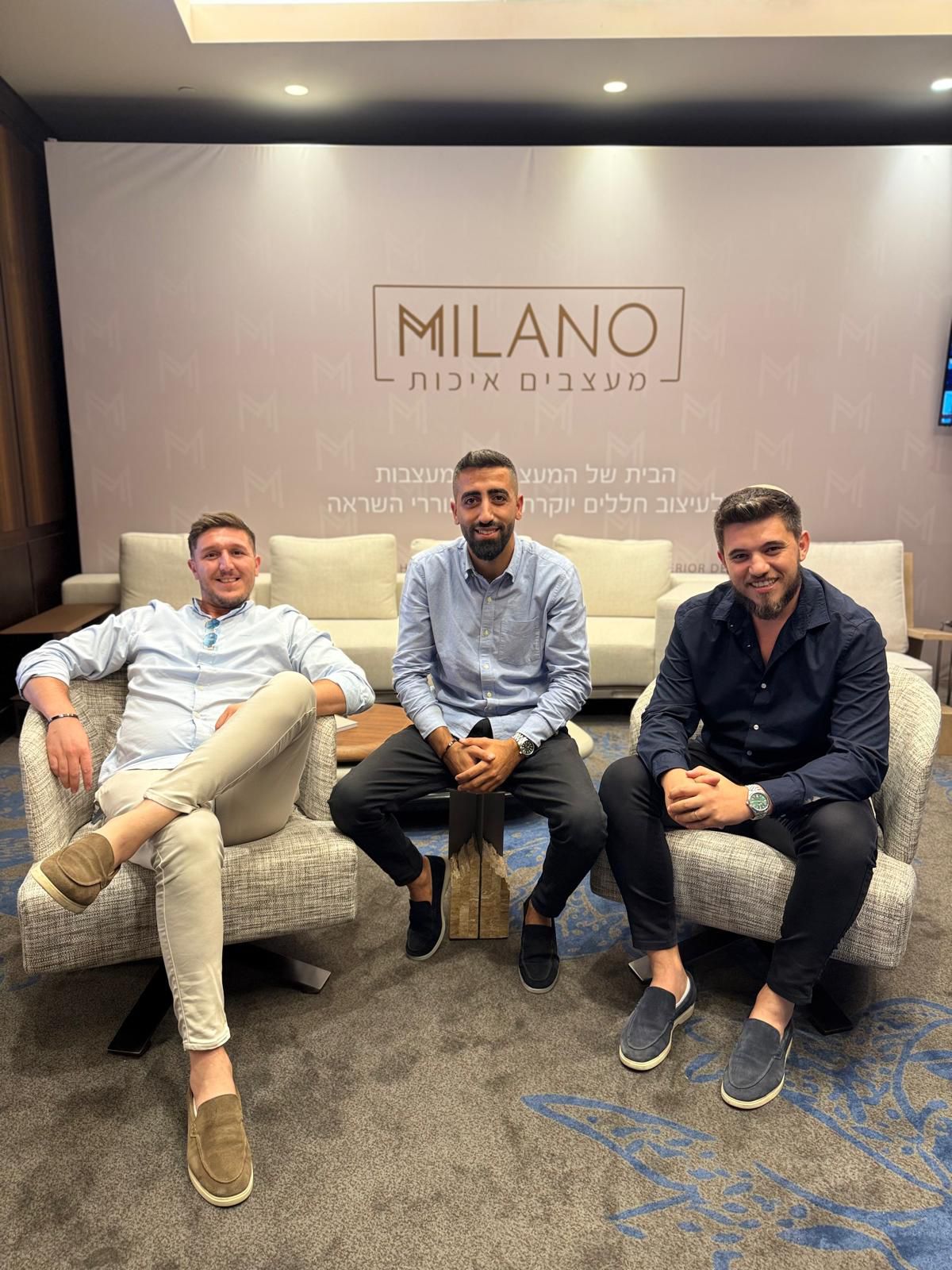 שניאור שוקרון, יוסף הכט ודוב הכט, שלושת הבעלים של מילאנו