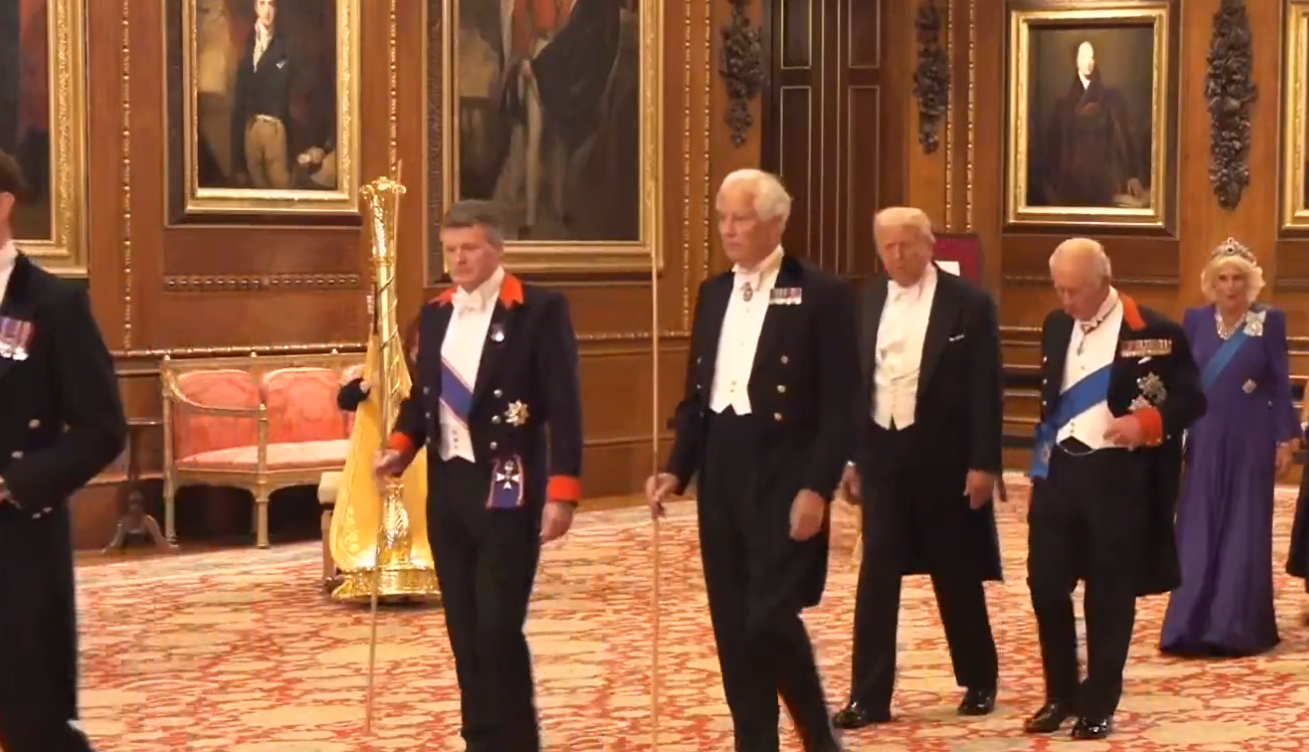 הנשיא טראמם עם המלך צ'ארלס השלישי