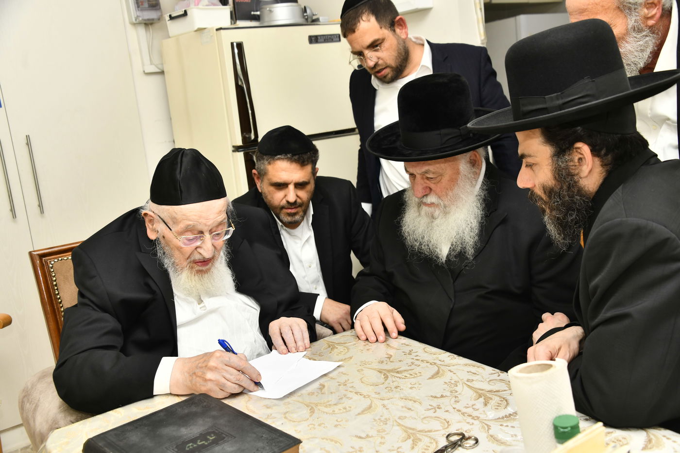 גולדקופף ובבצ'יק בביקור אצל הגרמ"צ ברגמן