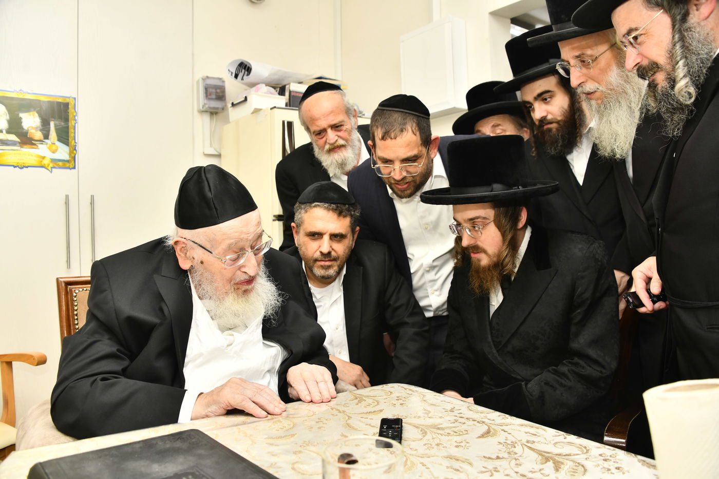 האדמו"ר מסאדיגורה בביקור אצל הגרמ"צ ברגמן