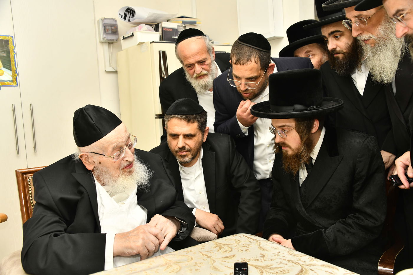 האדמו"ר מסאדיגורה בביקור אצל הגרמ"צ ברגמן