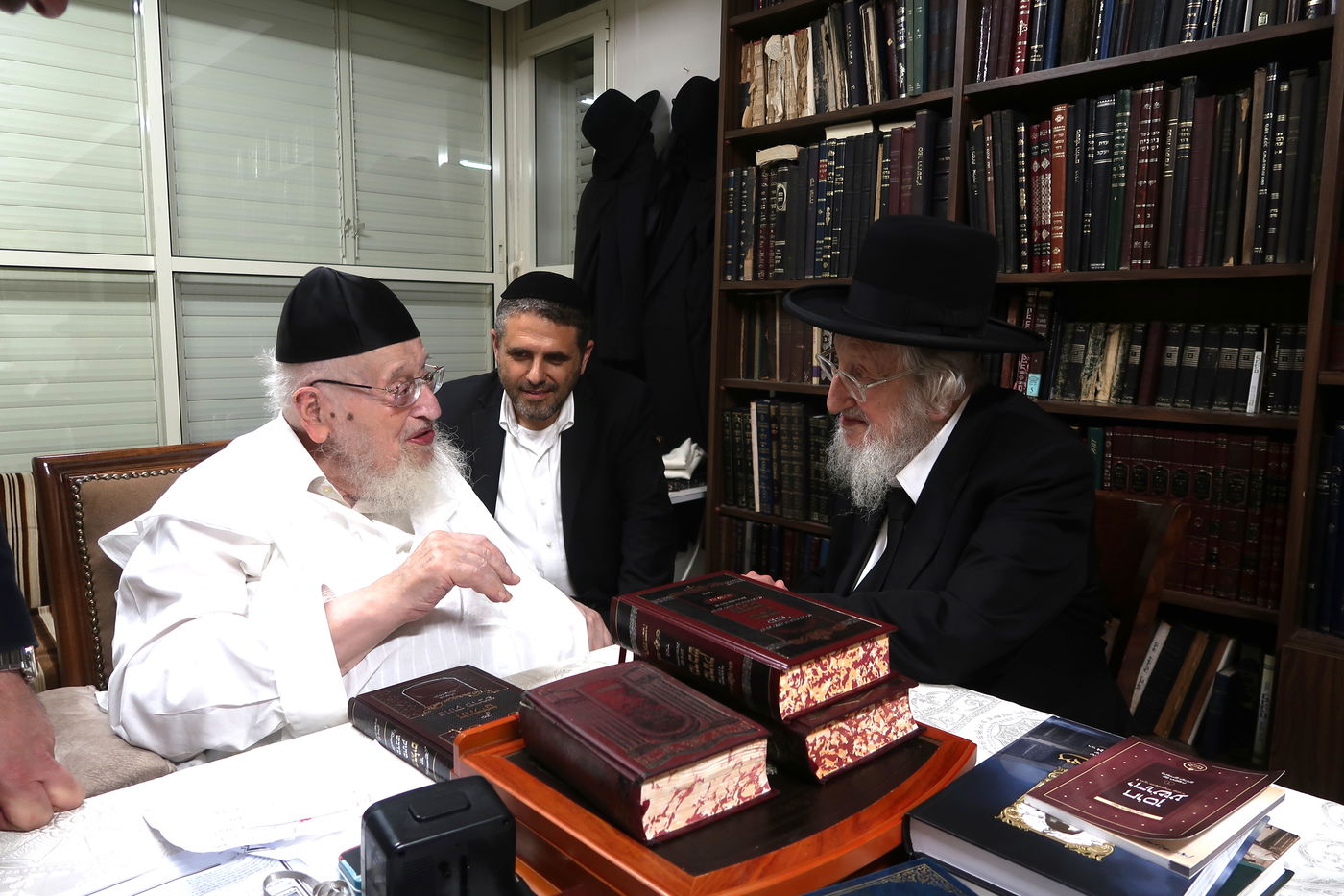 הגר"א לוי בביקור אצל הגרמ"צ ברגמן