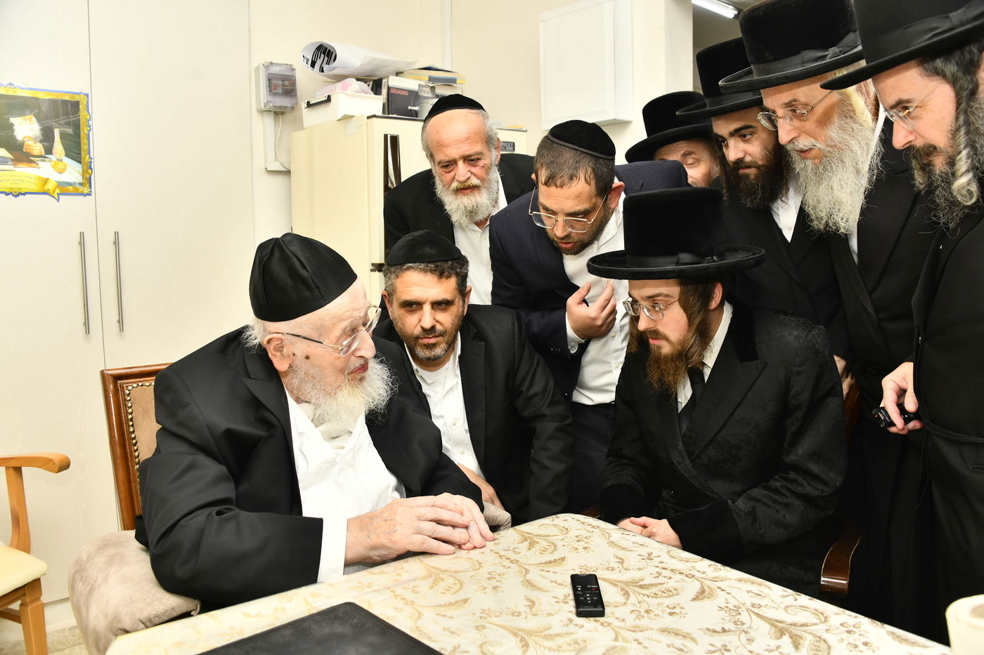 האדמו"ר מסאדיגורה בביקור אצל הגרמ"צ ברגמן