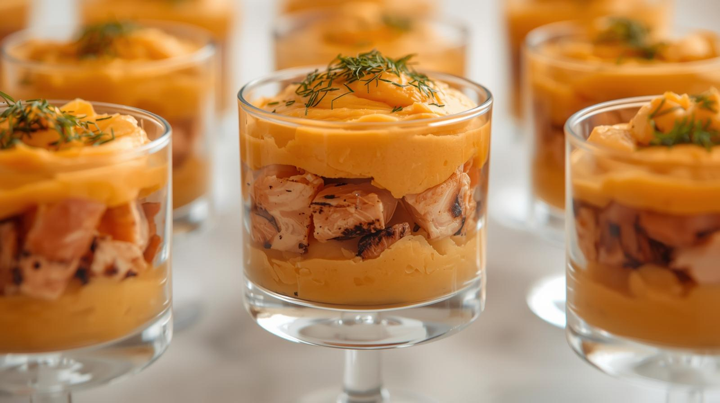 טרין סלמון שכבות עם בטטה - אפקט מסעדה בבית