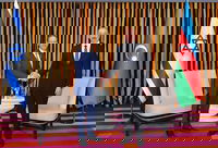 הנשיא הרצוג עם הנשיא האזרי | ארכיון