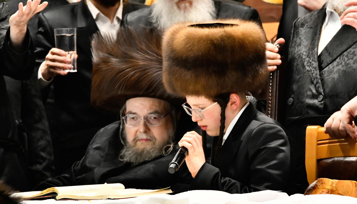 שמחת בר המצווה לנכד האדמו"ר מבעלזא