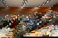 נתניהו כ"ץ וזמיר בהרמת כוסית